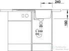 Blanco ZIA 45 SL SILGRANIT® mosogató medence, fehér 516740