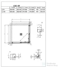 Kolpa San Libra Q 90x90 szögletes zuhanykabin, króm 518820