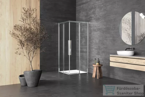 Kolpa San Libra Q 100x100 szögletes zuhanykabin, króm 516830