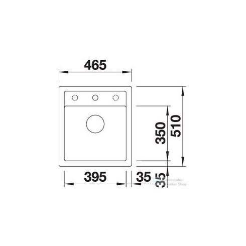 BLANCO DALAGO 45 fehér silgranit mosogató medence 517160
