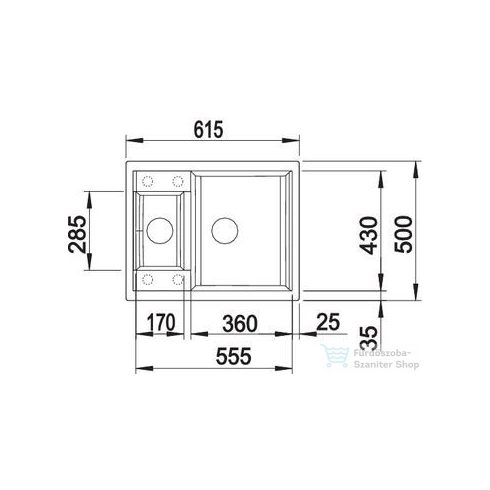 BLANCO METRA 6 tartufo silgránit forgatható mosogató medence 517352