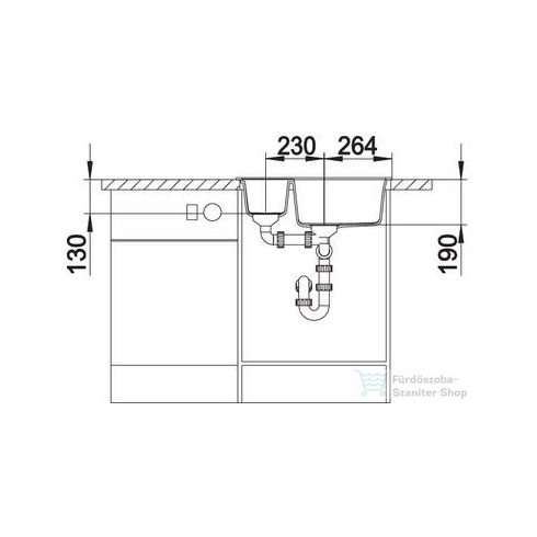 BLANCO METRA 6 tartufo silgránit forgatható mosogató medence 517352