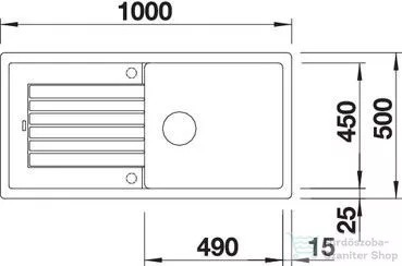 Blanco ZIA XL 6 S SILGRANIT® mosogató medence, antracit 517568