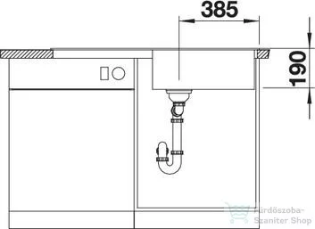 Blanco ZIA XL 6 S SILGRANIT® mosogató medence, kávé 517577