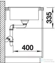 Blanco ZIA XL 6 S SILGRANIT® mosogató medence, kávé 517577