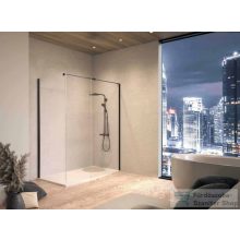   Kolpa San Calypso Win 140×100-uni b/1 walk in üvegfal, fekete 517690