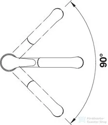 Blanco DARAS-S mosogató csaptelep, kihúzható zuhanyfejjel, króm 517731