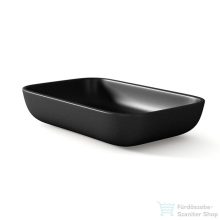   Coycama Masai 51x32,5 cm-es pultra ültethető mosdó leeresztő nélkül,fekete 51802051