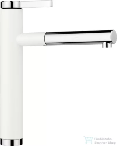 Blanco LINEE-S SILGRANIT-LOOK mosogató csaptelep, kihúzható zuhanyfejjel, fehér 518441