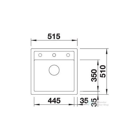 BLANCO DALAGO 5 fehér silgranit mosogató medence 518524