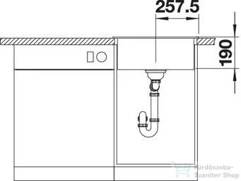 Blanco DALAGO 5 SILGRANIT® mosogató medence, távműködtetővel, tartufo 518528
