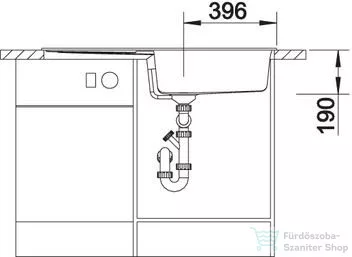 Blanco METRA XL 6 S SILGRANIT® mosogató medence, palaszürke 518880