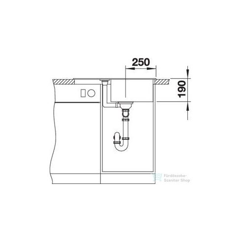 BLANCO METRA 45 S Compact forgatható tartufo gránit mosogató 519569