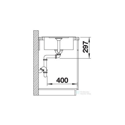BLANCO METRA 45 S Compact forgatható tartufo gránit mosogató 519569
