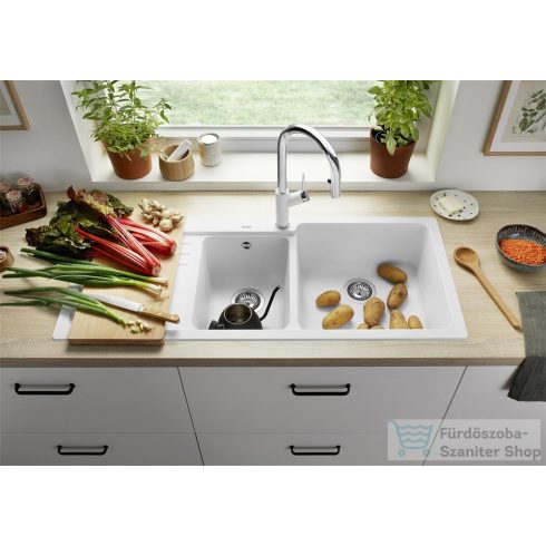Blanco NAYA 8 S silgranit mosogató medence balos medencével kávé 519661