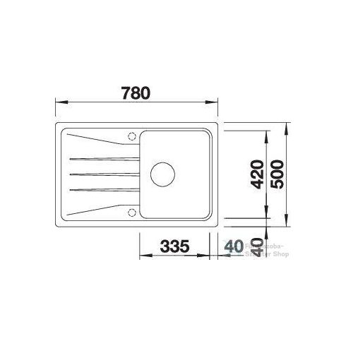 BLANCO SONA 45 S SILGRANIT forgatható mosogatótál fehér 519665