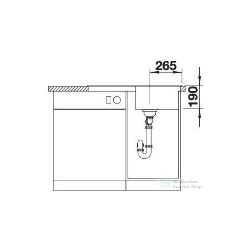 BLANCO SONA 45 S SILGRANIT forgatható mosogatótál fehér 519665