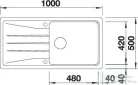 Blanco SONA XL 6 S SILGRANIT® mosogató medence, antracit 519689