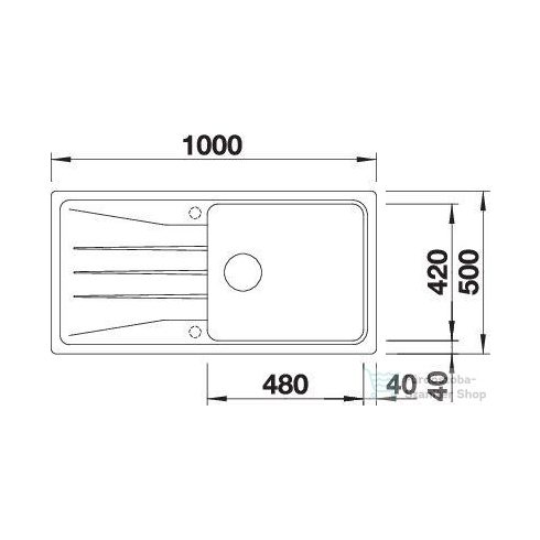 BLANCO SONA XL 6 S SILGRANIT forgatható mosogatótál palaszürke 519690