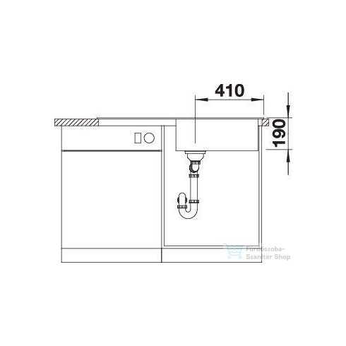 BLANCO SONA XL 6 S SILGRANIT forgatható mosogatótál palaszürke 519690
