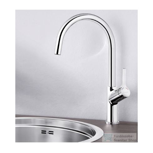 BLANCO Carena fix kifolyóval rendelkező mosogató csaptelep, króm 520766