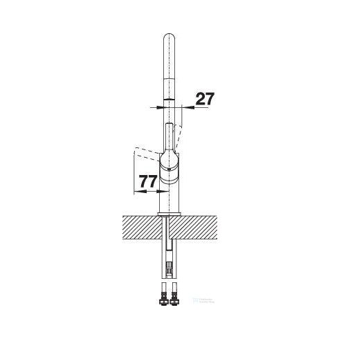 BLANCO Carena-S kihúzható fejes mosogató csaptelep, króm 520767