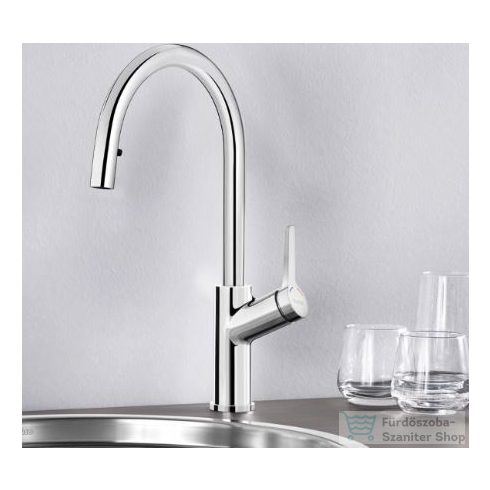 BLANCO Carena-S kihúzható fejes mosogató csaptelep, króm 520767