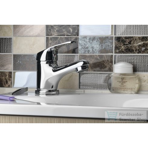 AQUALINE 35 mosdó csaptelep, leeresztő nélkül, króm 52102