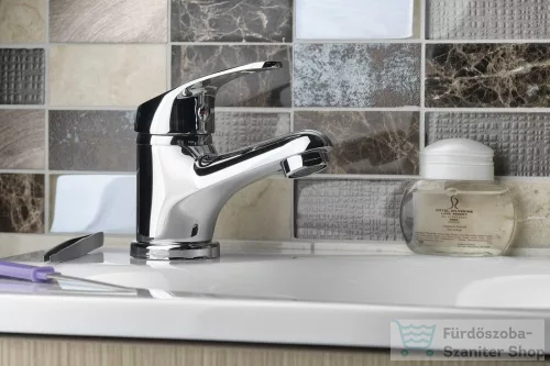 AQUALINE 35 mosdó csaptelep, leeresztő nélkül, króm 52102