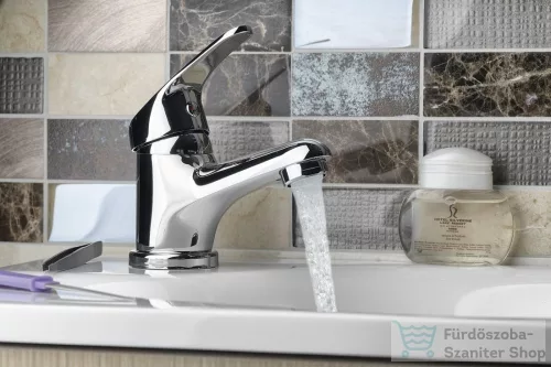 AQUALINE 35 mosdó csaptelep, leeresztő nélkül, króm 52102