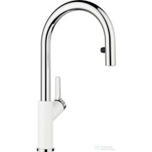   BLANCO Carena-S Vario Silgránit-look kihúzható fejes mosogató csaptelep, fehér/króm 521368