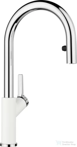 Blanco CARENA-S Vario SILGRANIT-LOOK mosogató csaptelep, kihúzható zuhanyfejjel, fehér 521368
