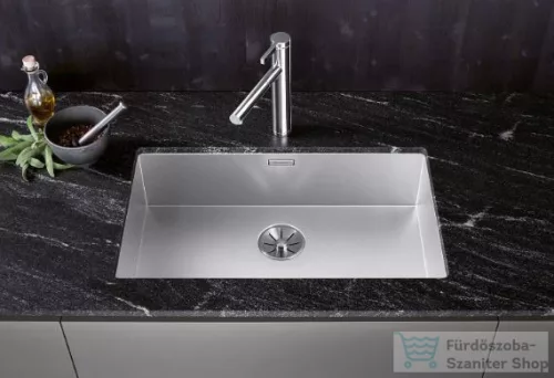 Blanco ZEROX 700-U Durinox rozsdamentes acél mosogató medence alulról való beépítéshez, selyemfényű acél 521560