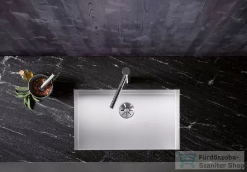 Blanco ZEROX 700-U Durinox rozsdamentes acél mosogató medence alulról való beépítéshez, selyemfényű acél 521560