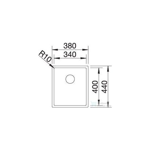 BLANCO CLARON 340-IF selyemfényű rozsdamentes acél mosogató medence 521570