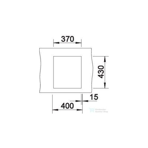 BLANCO CLARON 340-IF selyemfényű rozsdamentes acél mosogató medence 521570