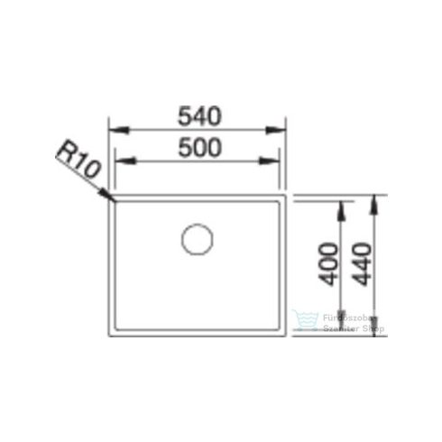 BLANCO CLARON 500-IF Selyemfényű rozsdamentes acél mosogató 521576