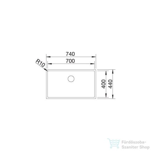 BLANCO CLARON 700-IF rozsdamentes acél mosogató medence 521580