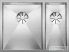 Blanco ZEROX 340/180-U rozsdamentes acél mosogató medence, balos főmedence, selyemfényű acél 521613
