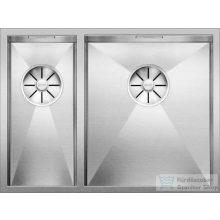   BLANCO ZEROX 340/180-U selyemfényű rozsdamentes acél mosogató medence, jobbos főmedencével 521614