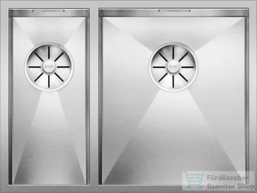 Blanco ZEROX 340/180-U rozsdamentes acél mosogató medence, jobbos főmedence, selyemfényű acél 521614