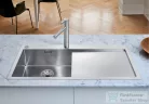 Blanco CLARON 5 S-IF rozsdamentes acél mosogató medence, balos főmedencével, selyemfényű acél 521626