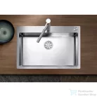 Blanco CLARON 700-IF/A rozsdamentes acél mosogató medence, PushControl lefolyó-távműködtetővel, selyemfényű acél 521634
