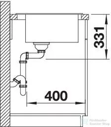 Blanco PLEON 5 SILGRANIT® mosogató medence, fehér  521672