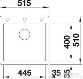 Blanco PLEON 5 SILGRANIT® mosogató medence, kávé 521677