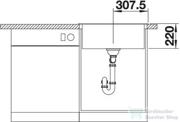 Blanco PLEON 6 SILGRANIT® mosogató medence, fehér 521683