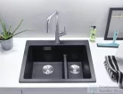 Blanco PLEON 6 SILGRANIT® Split mosogató medence, balos főmedence, antracit 521689