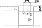 Blanco PLEON 6 SILGRANIT® Split mosogató medence, balos főmedence, antracit 521689
