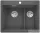 Blanco PLEON 6 SILGRANIT® Split mosogató medence, balos főmedence, palaszürke 521690