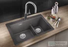 Blanco PLEON 6 SILGRANIT® Split mosogató medence, balos főmedence, palaszürke 521690